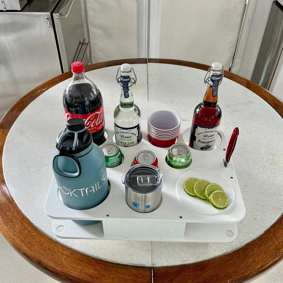 Docktail Boat Table Caddy with 2 SeaSucker Vacuum Mounts - Choose Your Color