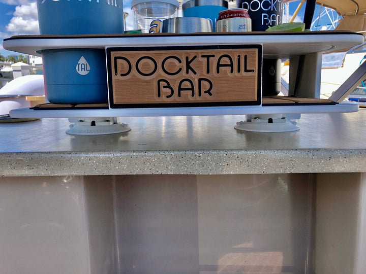 Docktail Boat Table Caddy with 2 SeaSucker Vacuum Mounts - Choose Your Color