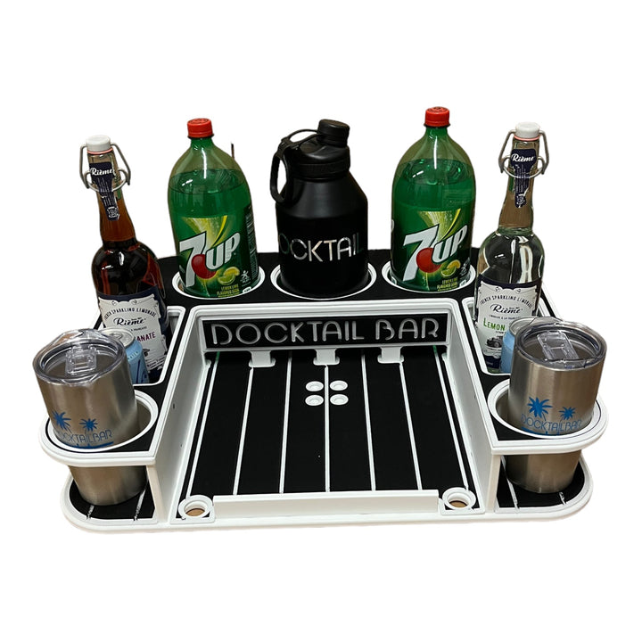 Docktail Butler Boat Table with Pedestal Table Attachment Options