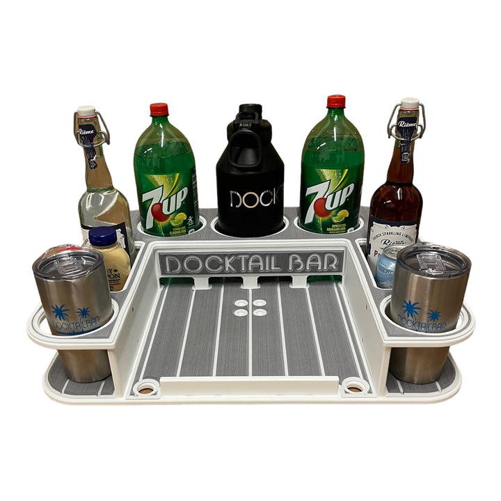 Docktail Butler Boat Table with Pedestal Table Attachment Options