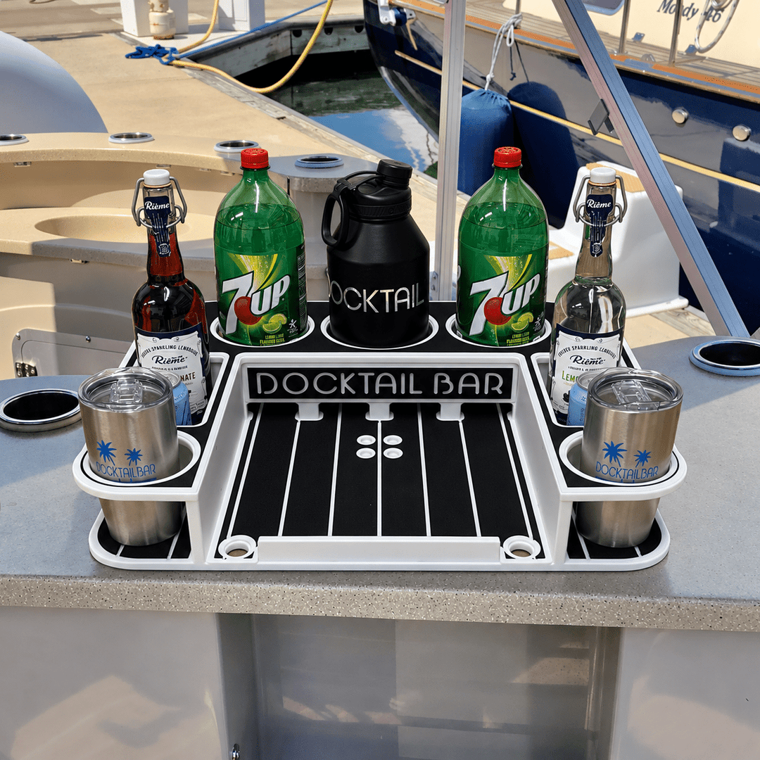 Docktail Butler Table with SeaSucker Vacuum Mounts