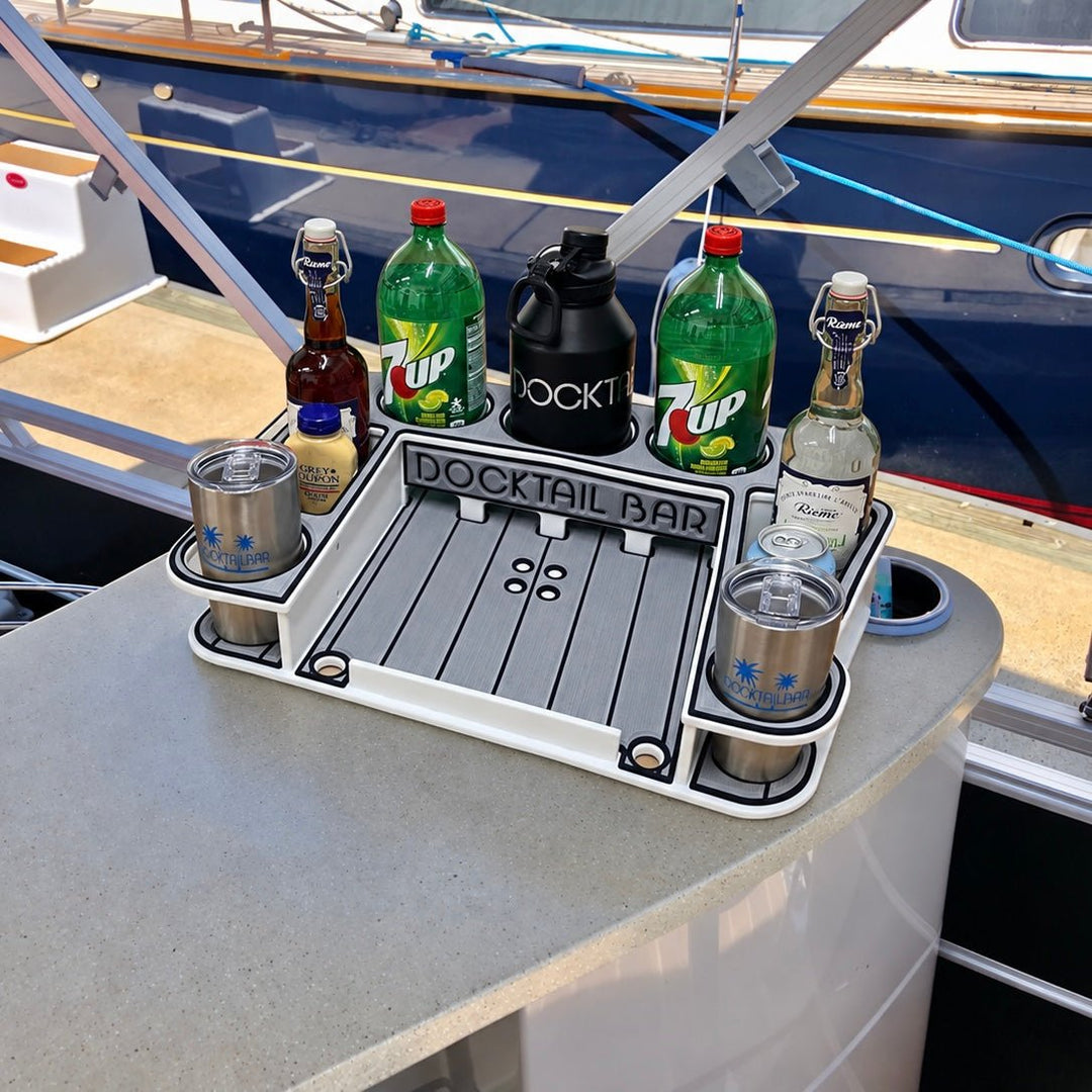 Docktail Butler Table with SeaSucker Vacuum Mounts