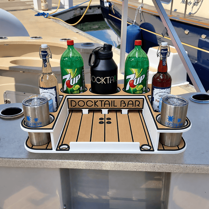 Docktail Butler Table with SeaSucker Vacuum Mounts