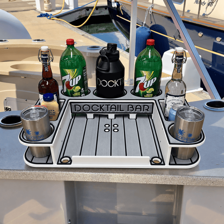 Docktail Butler Table with SeaSucker Vacuum Mounts