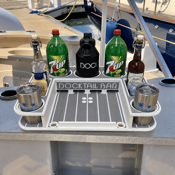 Docktail Butler Table with SeaSucker Vacuum Mounts