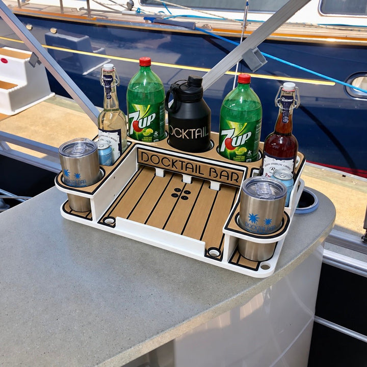 Docktail Butler Table with SeaSucker Vacuum Mounts