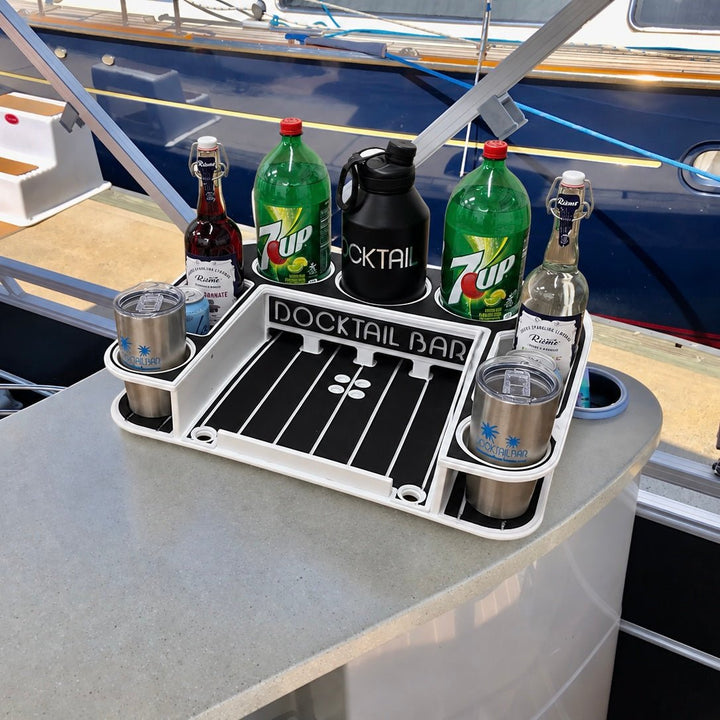 Docktail Butler Table with SeaSucker Vacuum Mounts