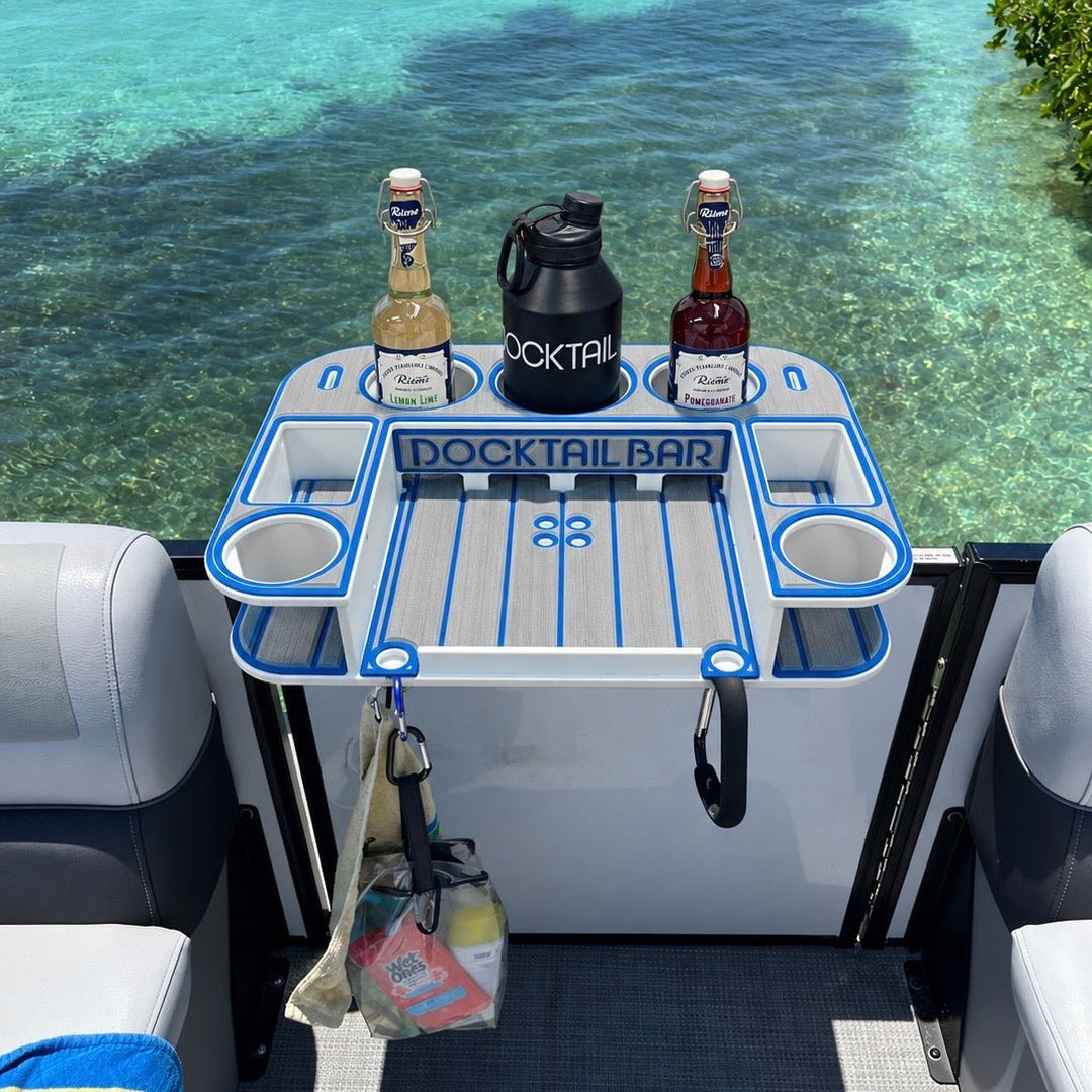 Docktail Butler with Pontoon Rail Mount