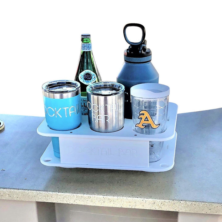 Docktail Jr Boat Cup Holder Caddy with 2 SeaSucker Vacuum Mounts - Choose Your Color