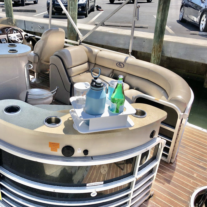 Docktail Jr Boat Cup Holder Caddy with 2 SeaSucker Vacuum Mounts - Choose Your Color