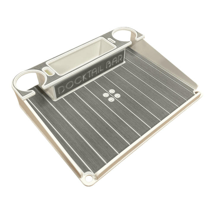 Docktail Utility Boat Table with Pedestal Table Attachment Options