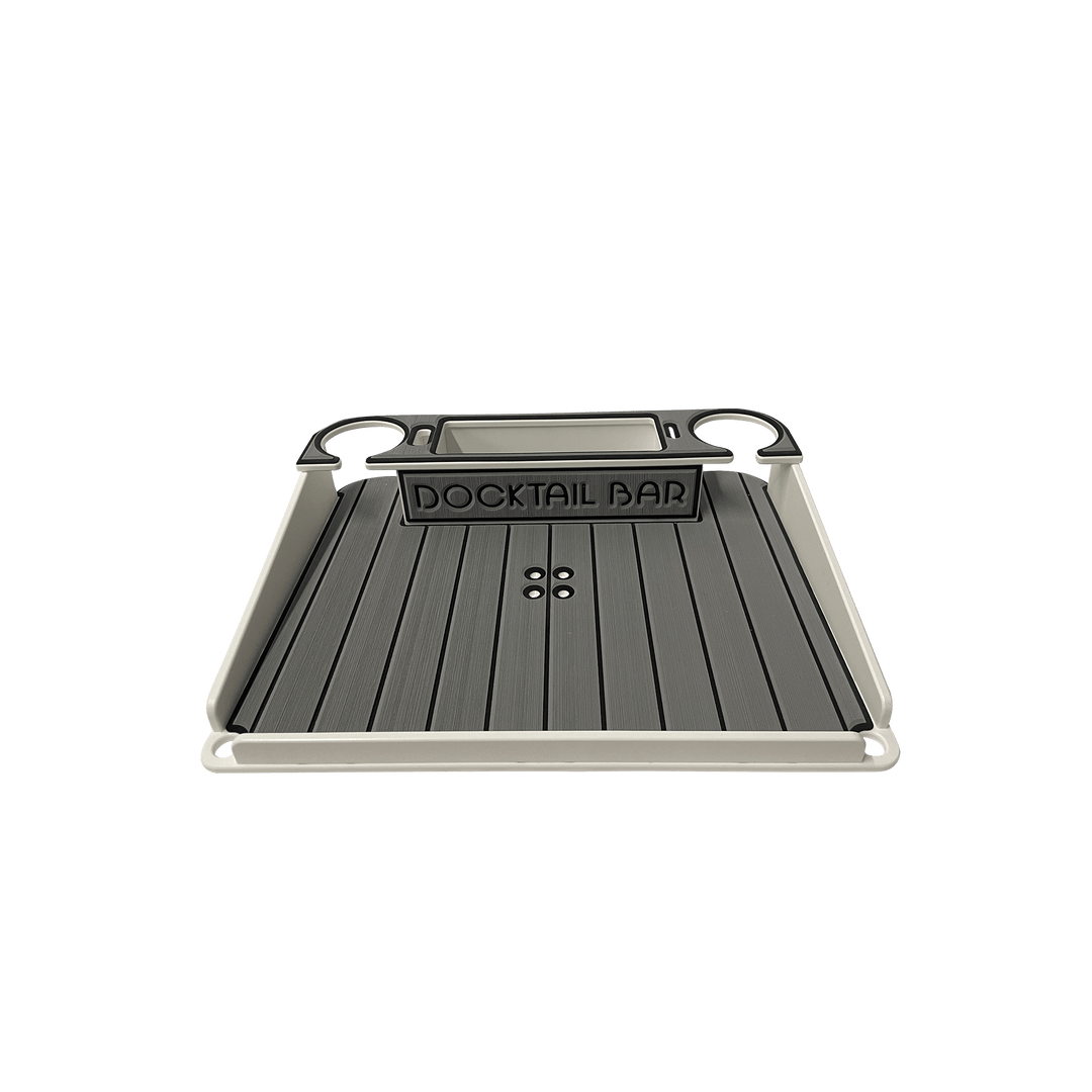 Docktail Utility Boat Table with Pedestal Table Attachment Options