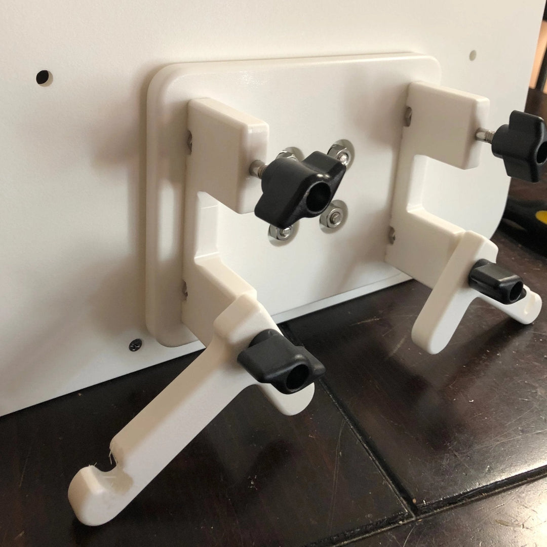 Docktail Utility Boat Table with Pontoon Boat Rail Mount