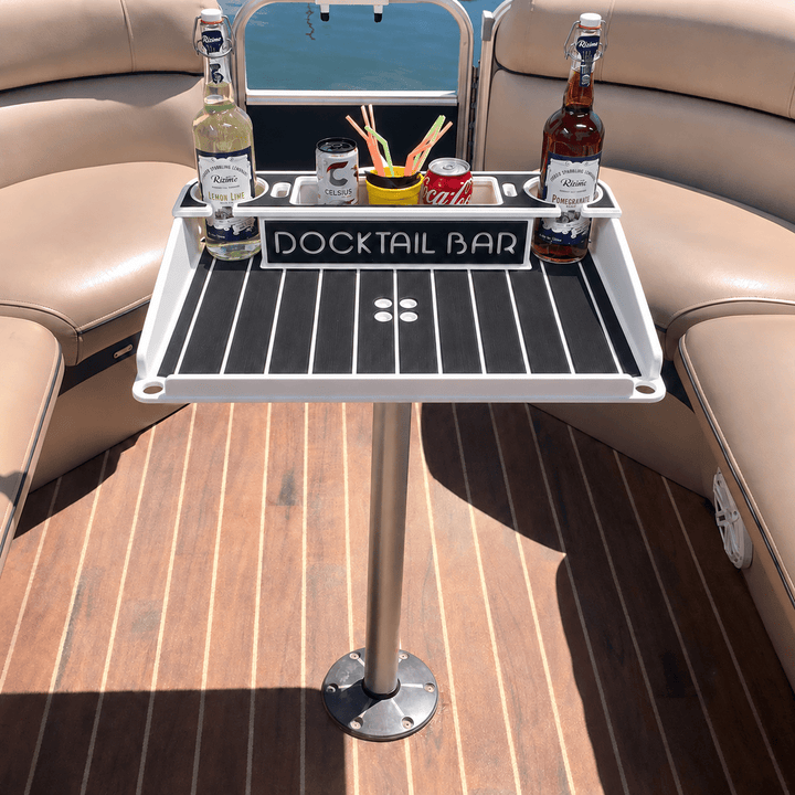 Docktail Utility Pedestal Boat Table