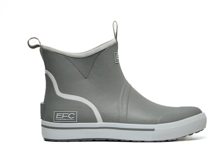 Everglades Fishing Co grey LFG Deck Boot, waterproof fishing shoes with sturdy design and slip-resistant sole for outdoor wear.