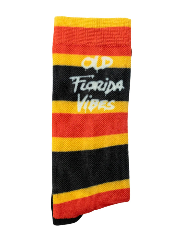 Coral Snake OFV socks by Everglades Fishing Co featuring vibrant coral snake pattern on breathable fishing sock material.