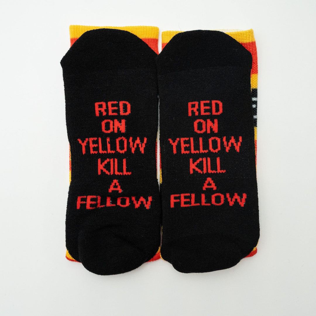 Coral Snake OFV socks by Everglades Fishing Co, featuring detailed coral snake patterns on comfortable fishing socks.