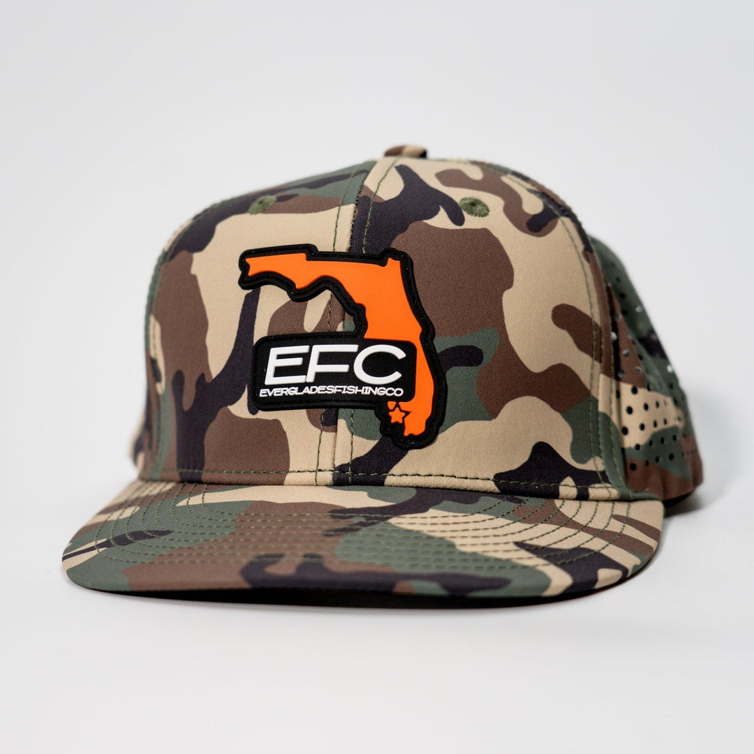 Everglades Fishing Co Duck Hunt Snapback cap with embroidered design, adjustable strap, and classic style.