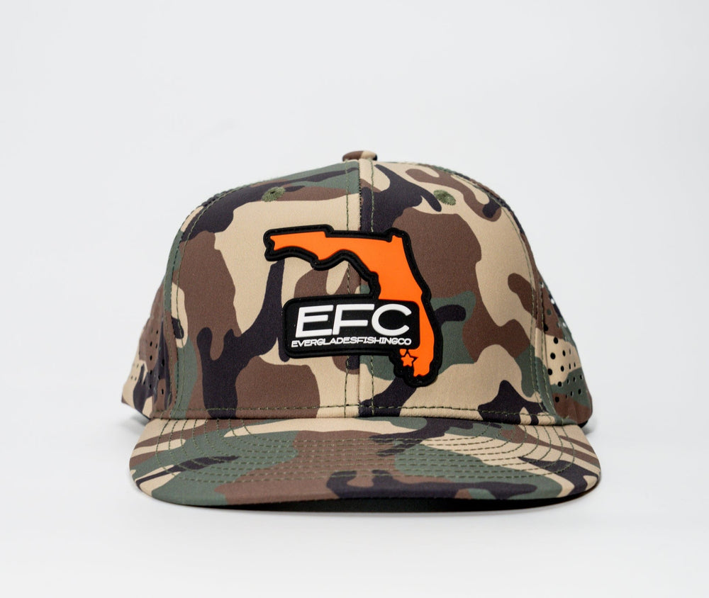 Everglades Fishing Co Duck Hunt snapback hat featuring a classic design and adjustable strap, shown from the front perspective.
