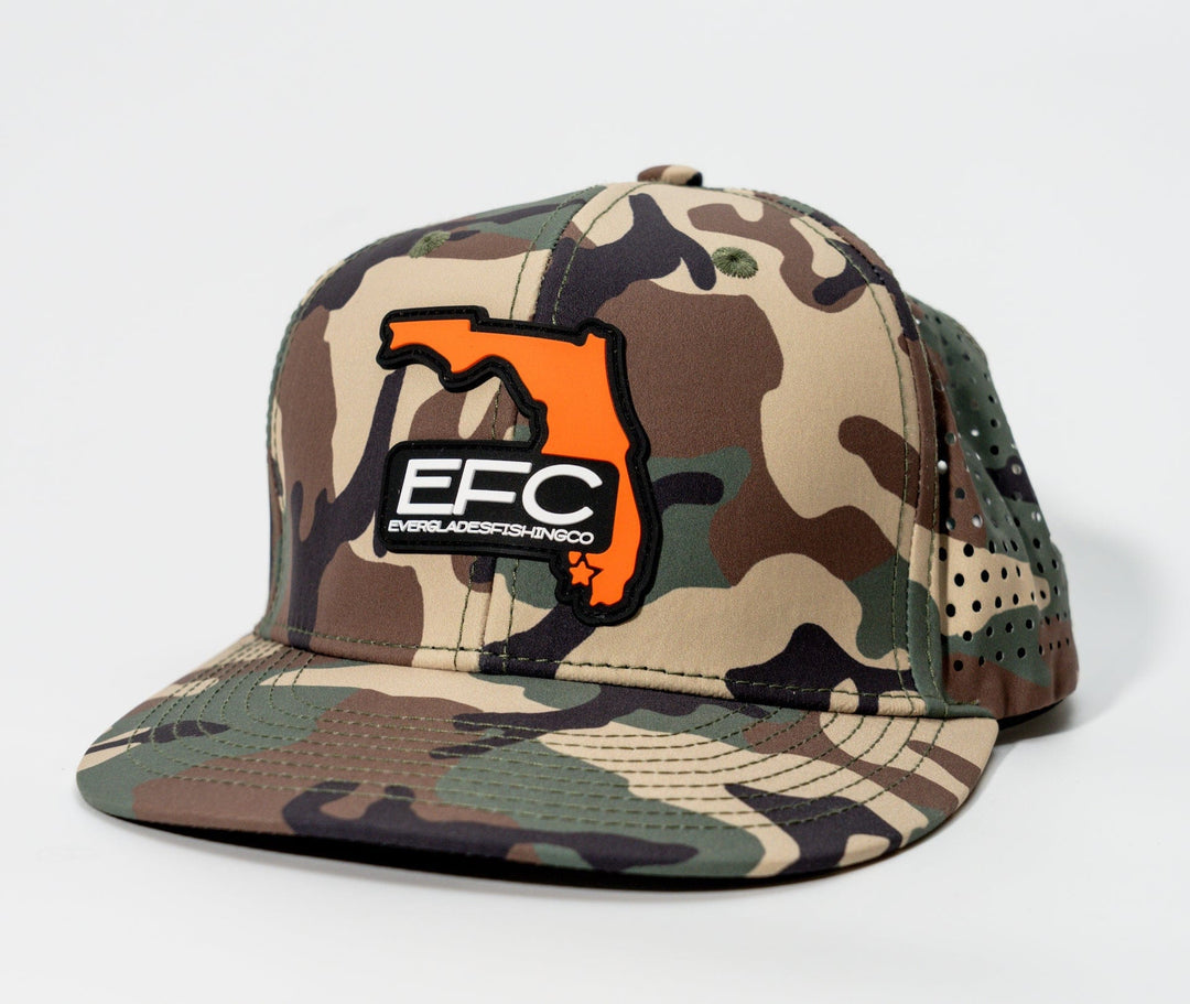 Everglades Fishing Co Duck Hunt snapback hat with embroidered design, adjustable strap, and classic flat brim style.