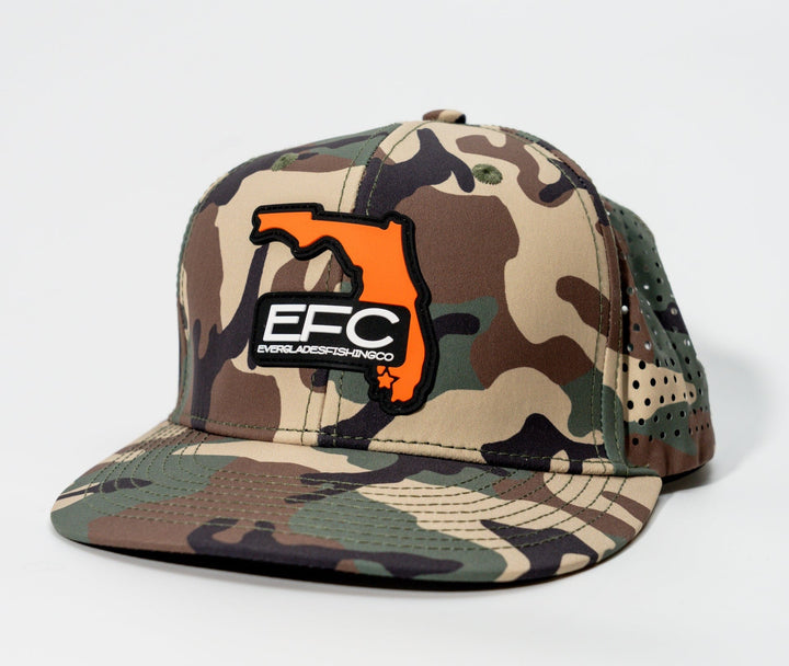 Everglades Fishing Co Duck Hunt snapback hat with embroidered design, adjustable strap, and classic flat brim style.