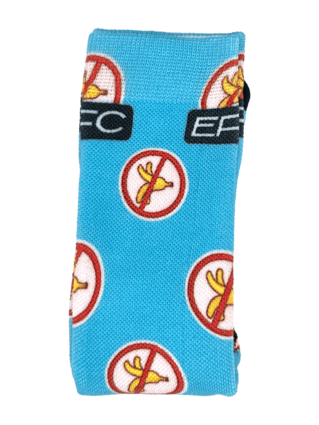 Pair of No Bananas Socks from Everglades Fishing Co featuring tropical banana and fish design, made for comfortable casual wear.