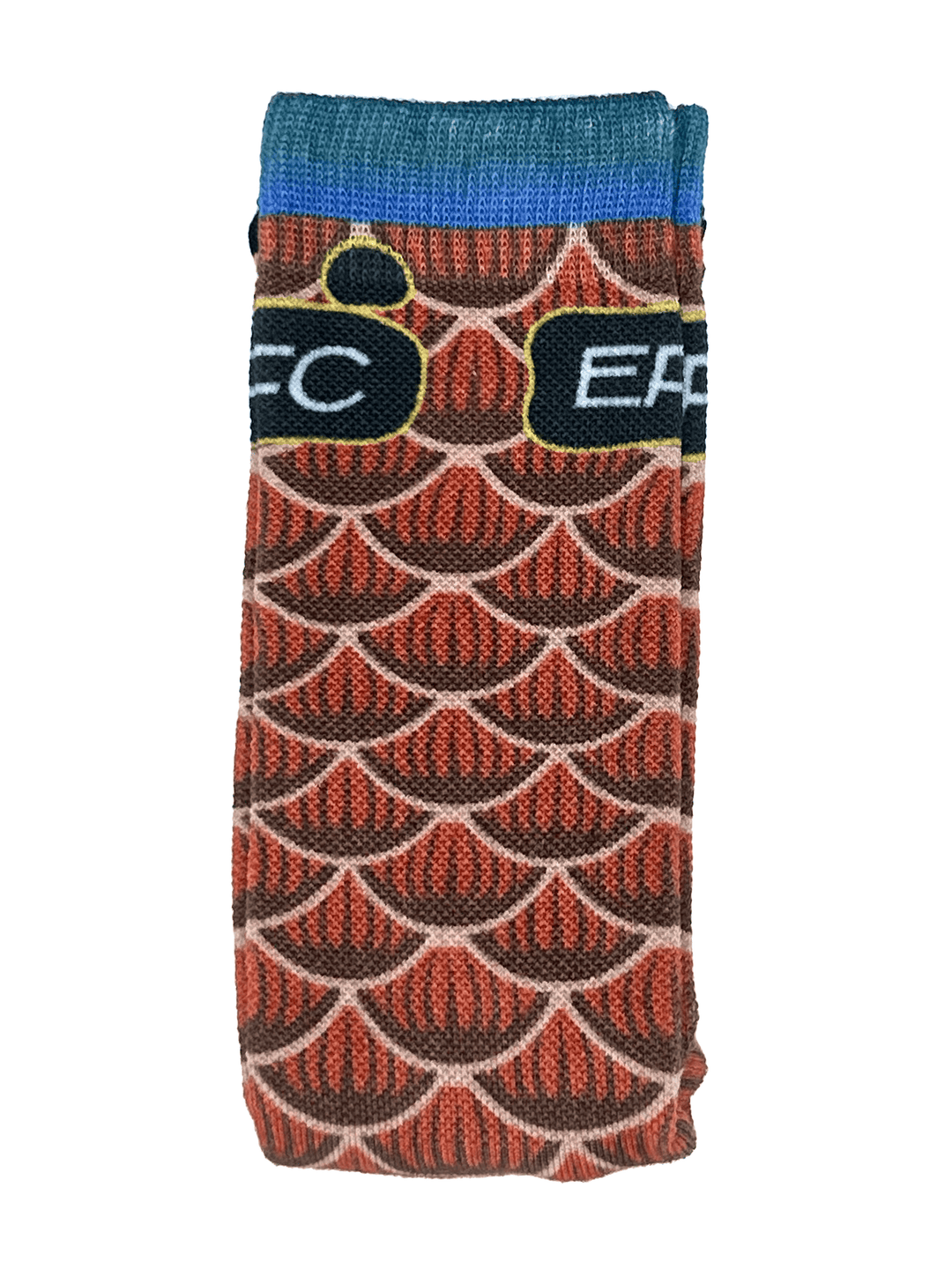 Red Fish Socks by Everglades Fishing Co featuring vibrant fish pattern, comfortable fabric, perfect for fishing and casual wear.