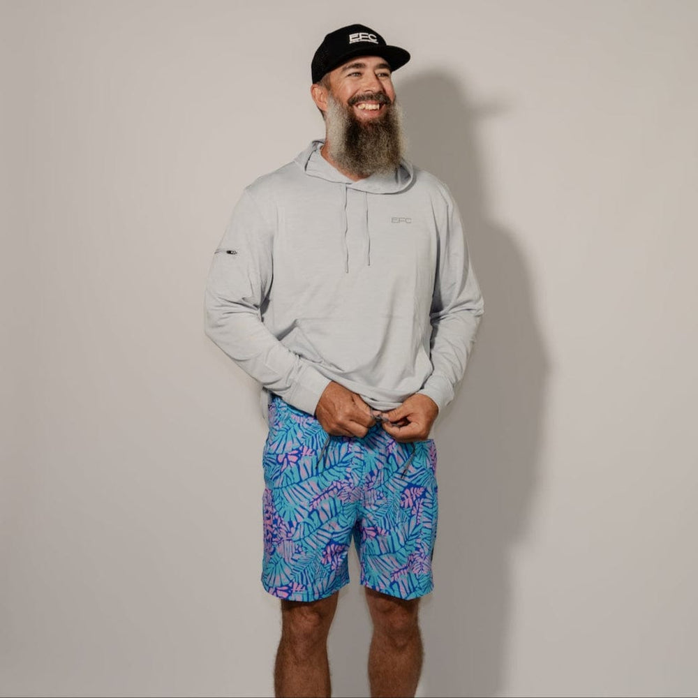 Everglades Fishing Co Apex Volley Shorts, 16-inch length, lightweight fishing shorts with quick-dry fabric and functional pockets.