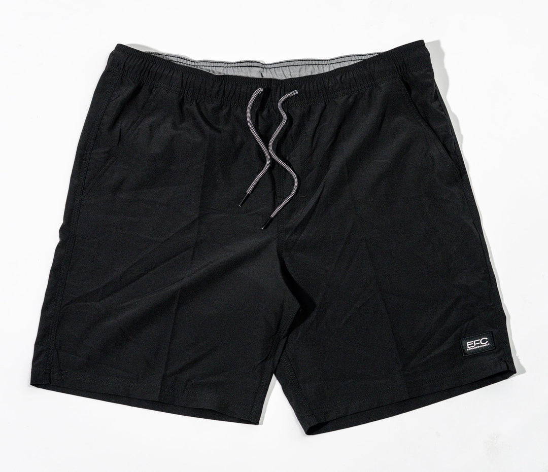 Everglades Fishing Co gym volley shorts, 18-inch length, lightweight athletic shorts with a breathable fabric for active wear.