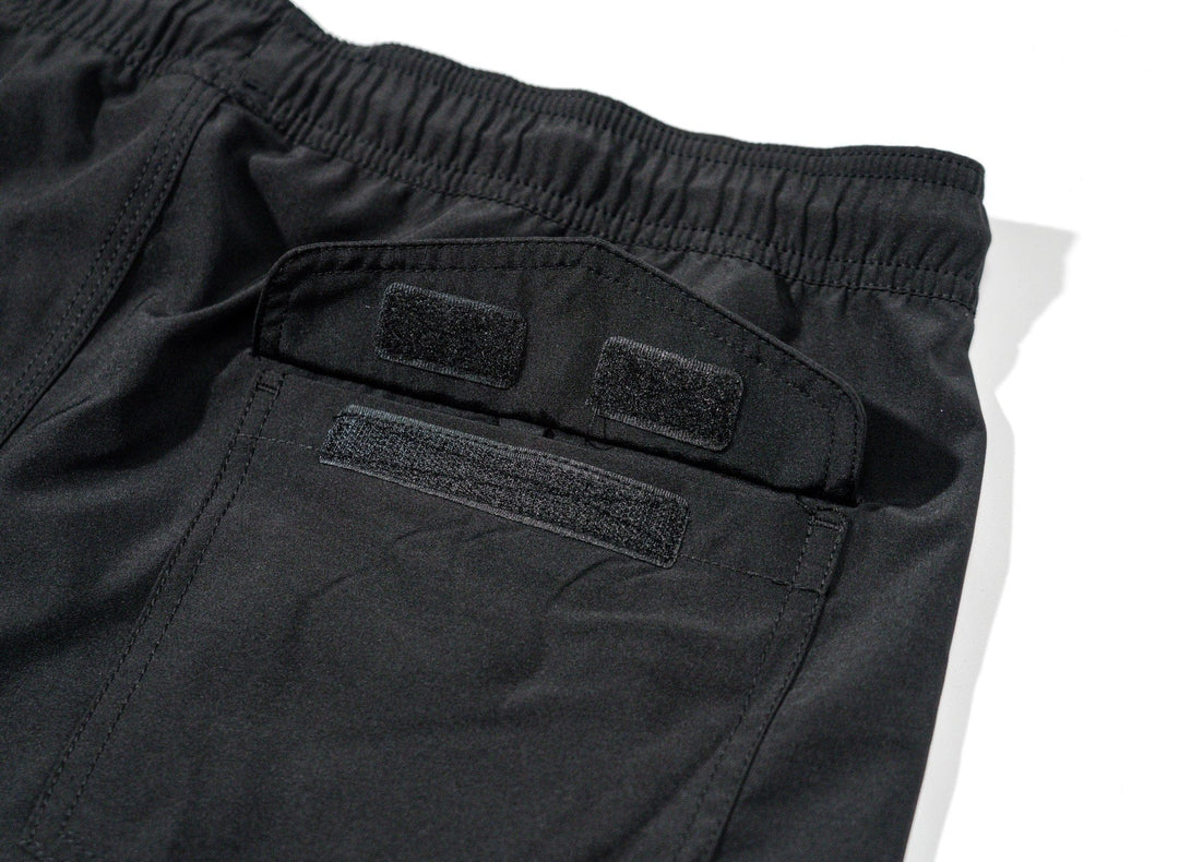 Everglades Fishing Co gym volley shorts, 18-inch length, lightweight athletic shorts with breathable fabric for active wear.