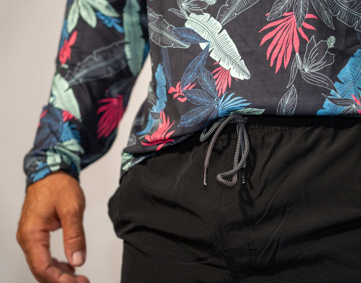 Everglades Fishing Co gym volley shorts, 18-inch length, lightweight athletic shorts with a relaxed fit and breathable fabric.