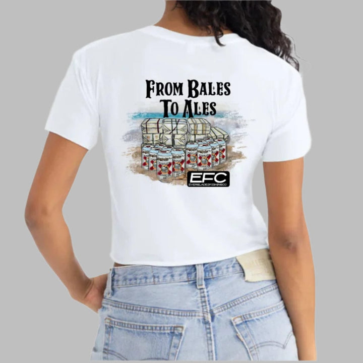 White Bales to Ales crop from Everglades Fishing Co, featuring the product with a clean, white fabric and detailed stitching.