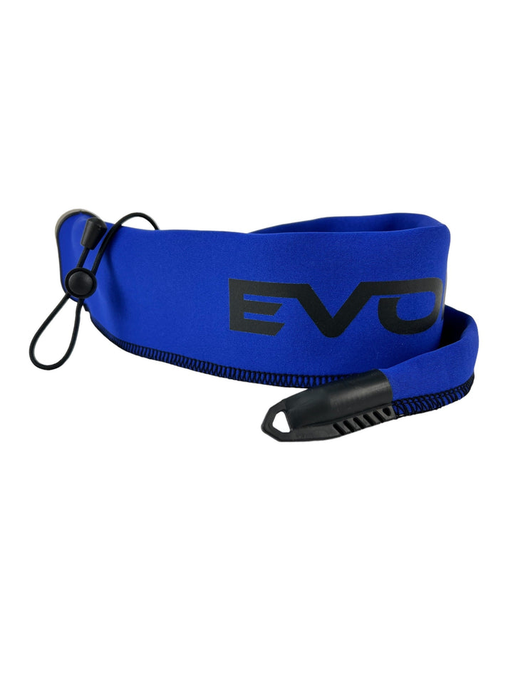 Red and white limited edition EVOLV Fishing spinning rod sleeve, shorty design for protecting fishing rods.