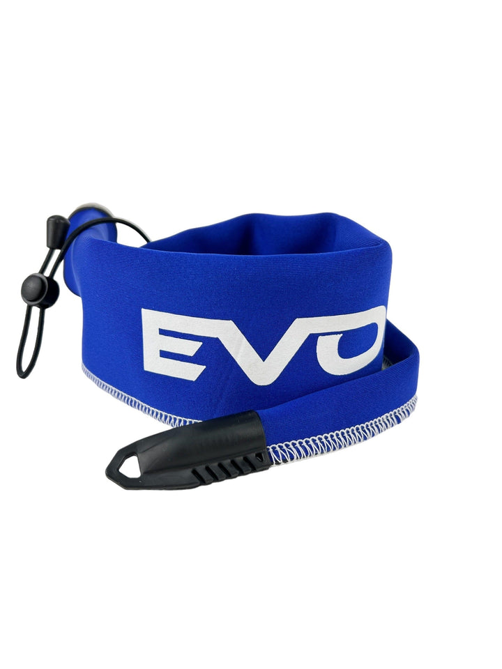 Limited edition EVOLV Fishing spinning rod sleeve in red and white, designed to protect and store fishing rods.