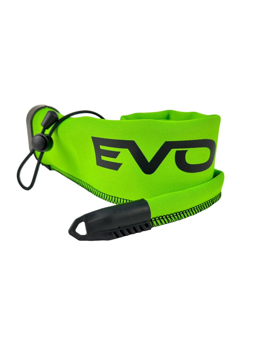 Evolv Fishing limited edition red and white spinning rod sleeve, shorty design, protects fishing rods during storage and transport.