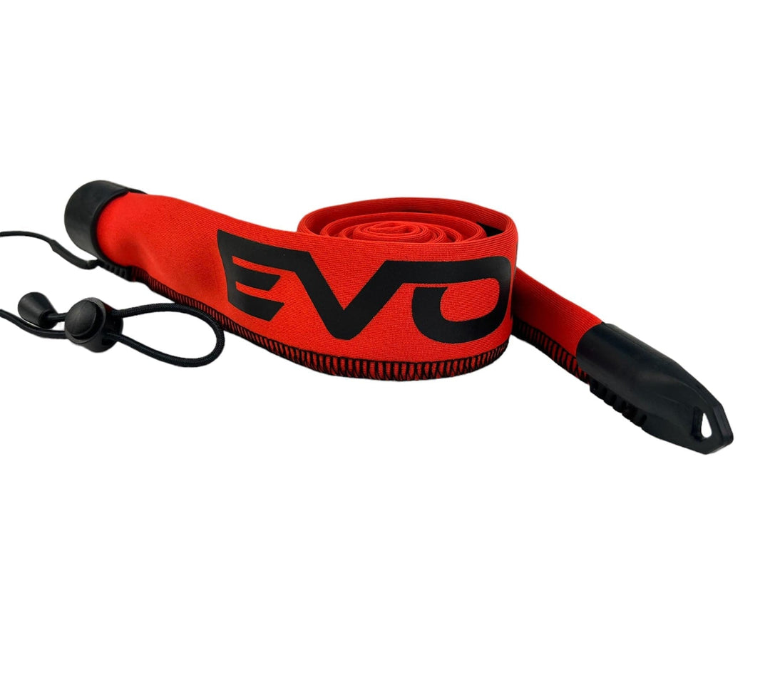 Evolv Fishing Limited Edition Baitcast Rod Sleeves in orange and white, shorty design for protecting fishing rods.
