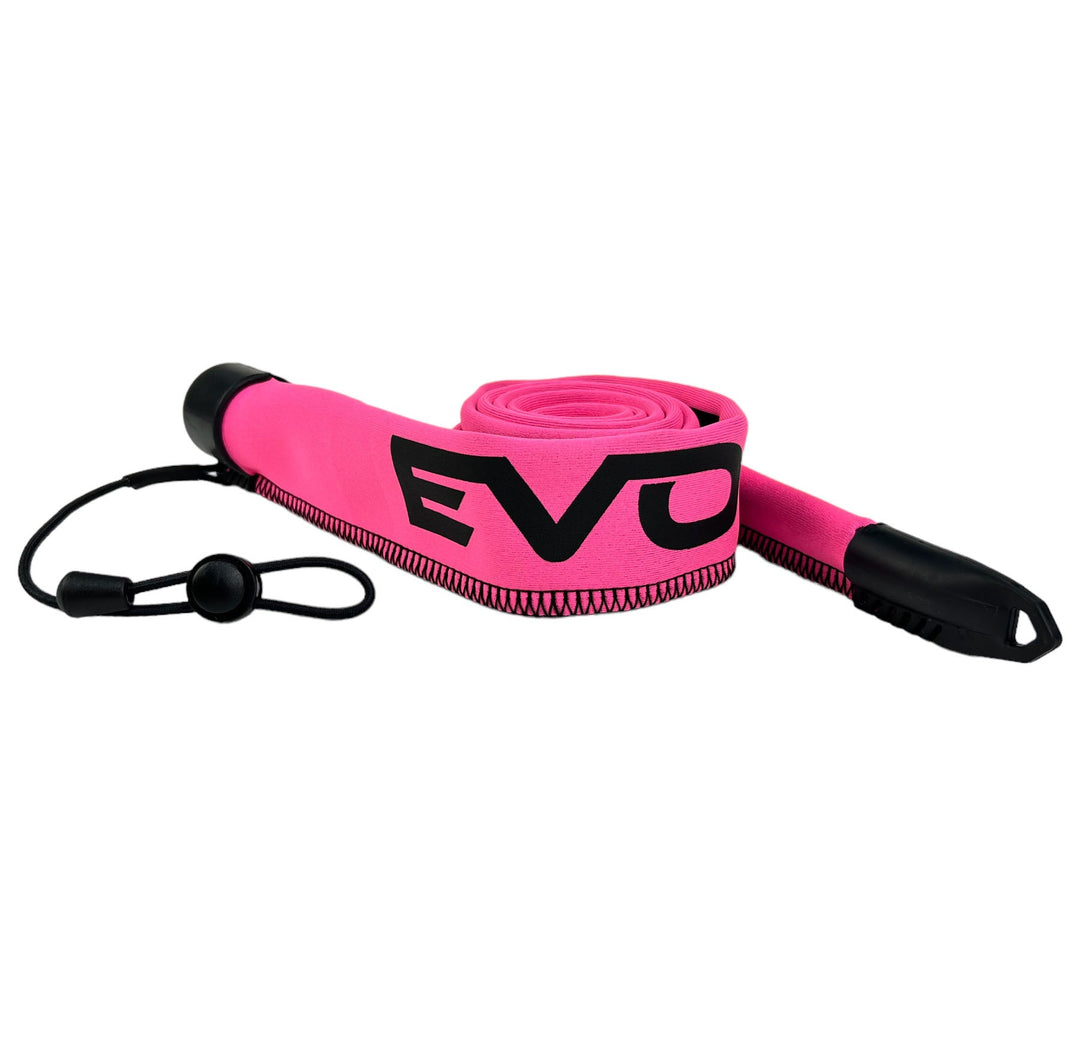 Orange and white EVOLV Fishing limited edition baitcast rod sleeves designed to protect and store fishing rods.