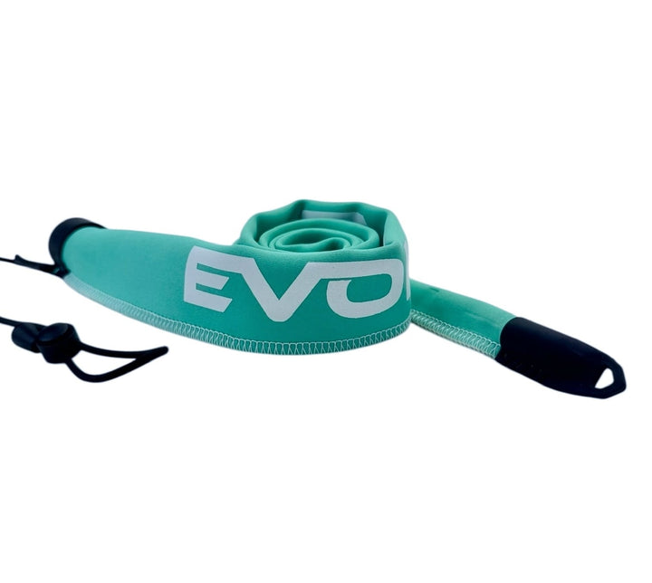 Orange and white EVOLV Fishing limited edition baitcast rod sleeves, shorty design for protecting fishing rods.