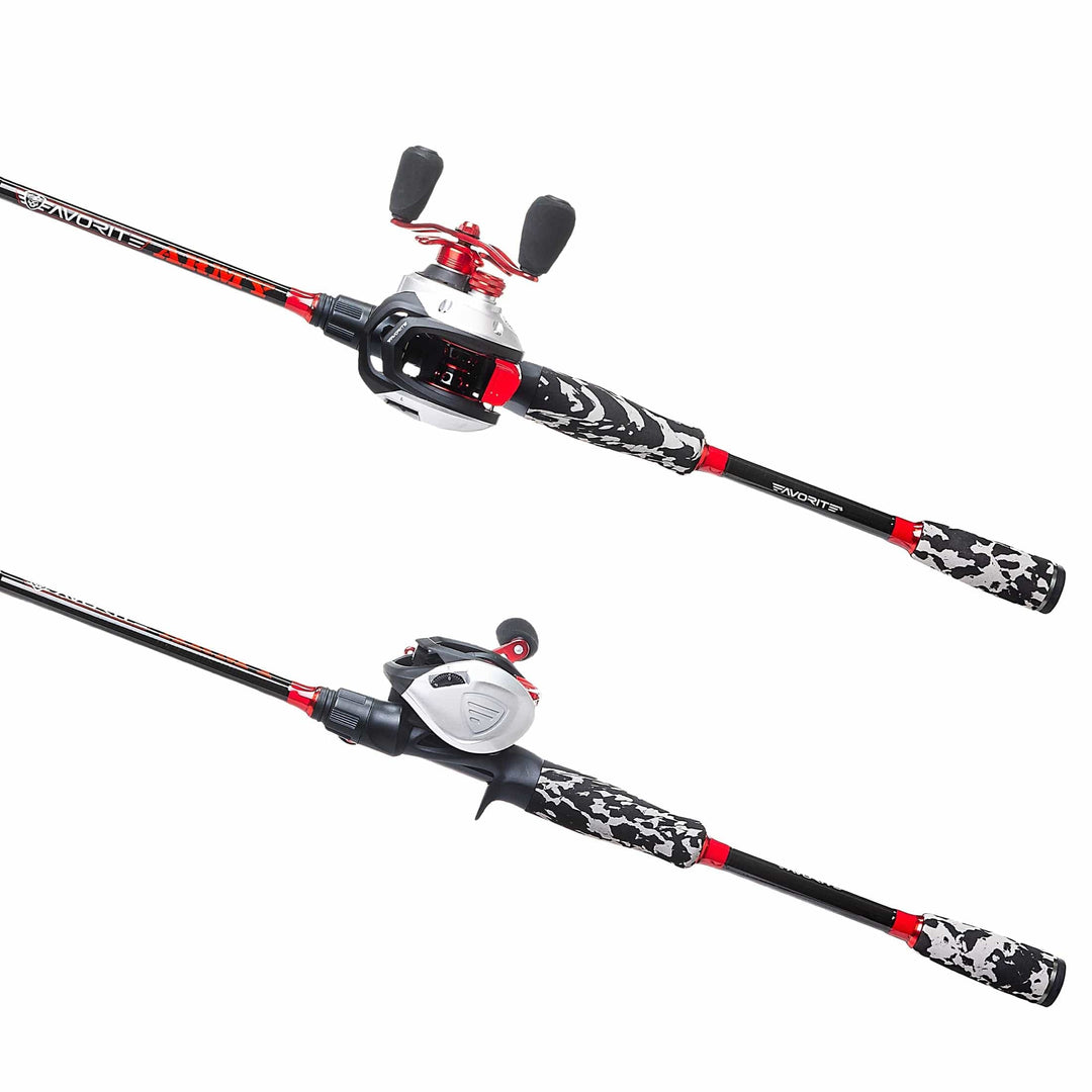 Favorite Army Casting Combo fishing rod and reel set, featuring durable design and ergonomic handle for versatile freshwater fishing.