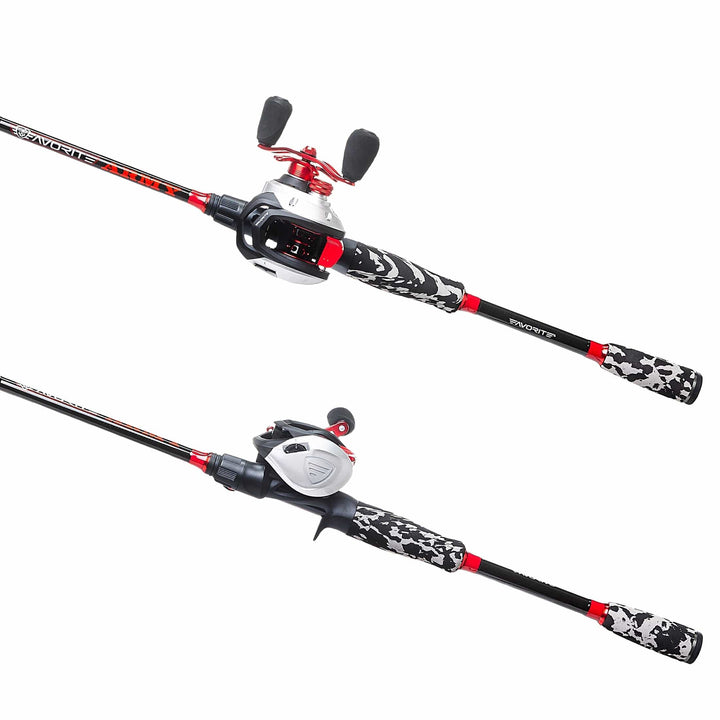 Favorite Army Casting Combo fishing rod and reel set, featuring durable design and ergonomic handle for versatile freshwater fishing.