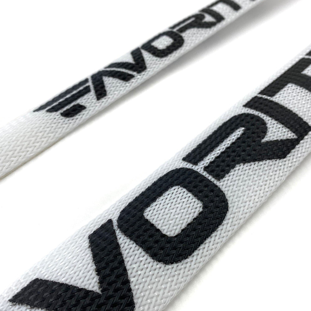 Red Favorite Fishing rod sock accessory designed for spinning rods, new style, provides protection and storage for fishing gear.