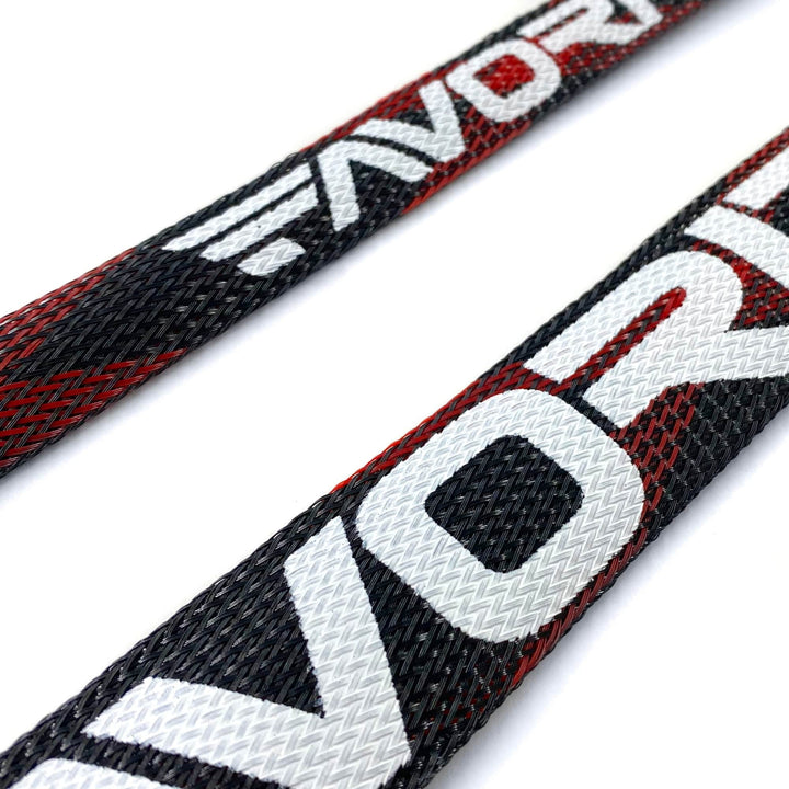Favorite Fishing new style red rod sock accessory for spinning rods, designed to protect and store fishing gear.