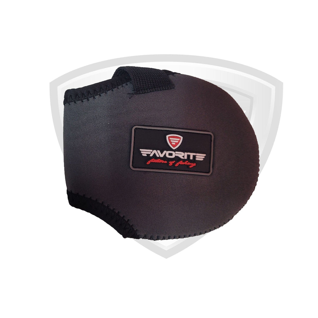 Black Favorite Fishing reel cover for accessories, designed to protect fishing reels from damage and dust.