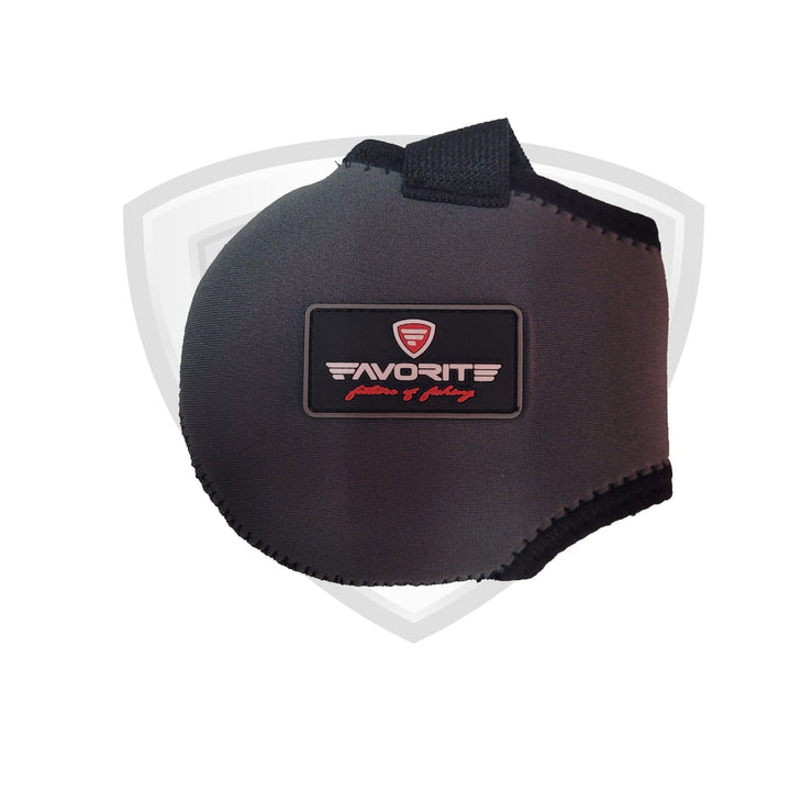 Black Favorite Fishing reel cover accessory designed to protect fishing reels from dust and damage.