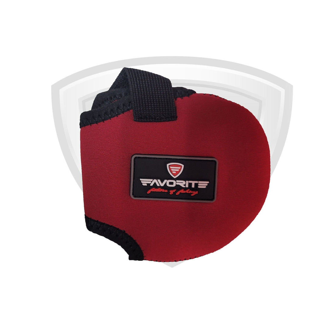 Black Favorite Fishing reel cover for fishing reel accessories, designed to protect and secure your reel.