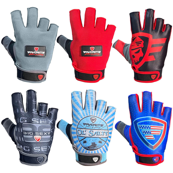 Favorite Fishing fishing gloves designed for anglers, featuring breathable fabric and flexible fit for comfort during fishing trips.