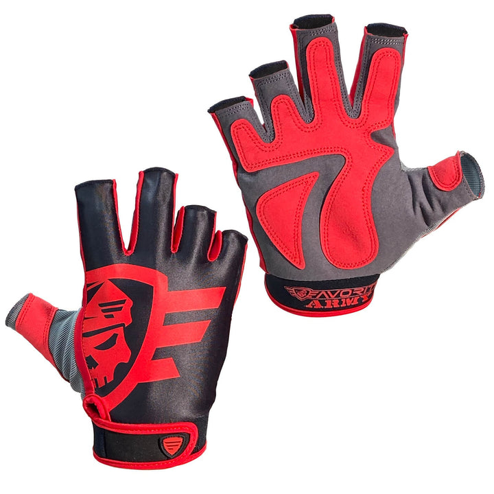 Favorite Fishing fishing gloves, durable apparel and accessories, shown in black with textured palm for a secure grip.