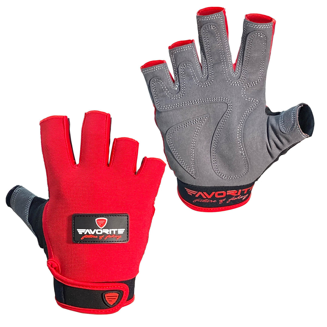 Favorite Fishing apparel and accessories, large sexy fishing gloves with padded palms and adjustable wrist straps.