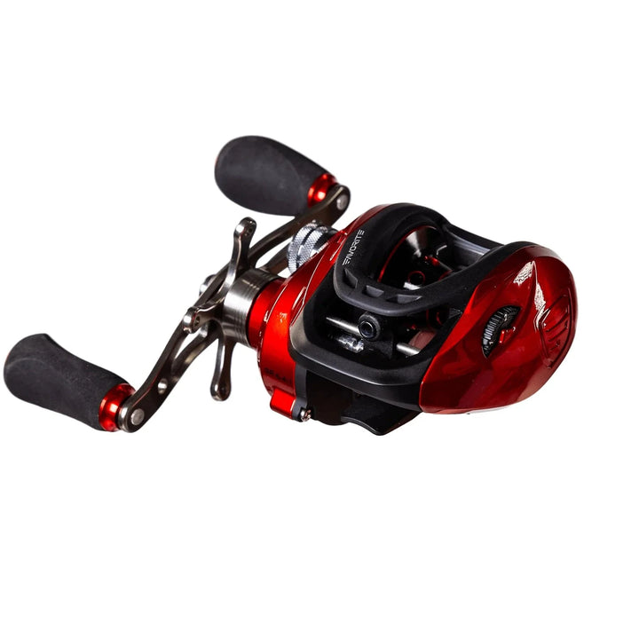 Favorite Fishing Absolute Casting Reel in retail packaging, showcasing the durable fishing reel design and branding.