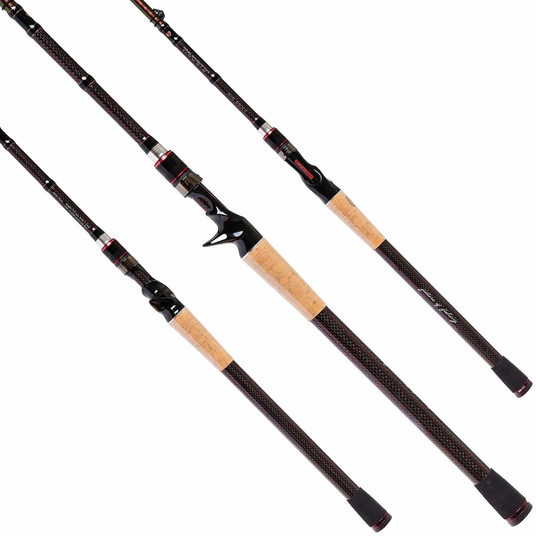 Favorite Fishing Big Sexy Casting Rod, 6'6" medium-heavy fast action fishing casting rod, designed for versatile freshwater and saltwater use.
